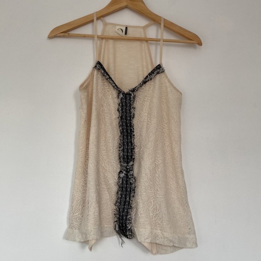 Anthropologie Akemi  Kin cream lace boho camisole